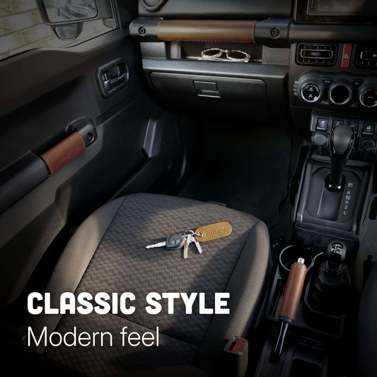 Suzuki Jimny Leather Interior Handles in Walnut Colour