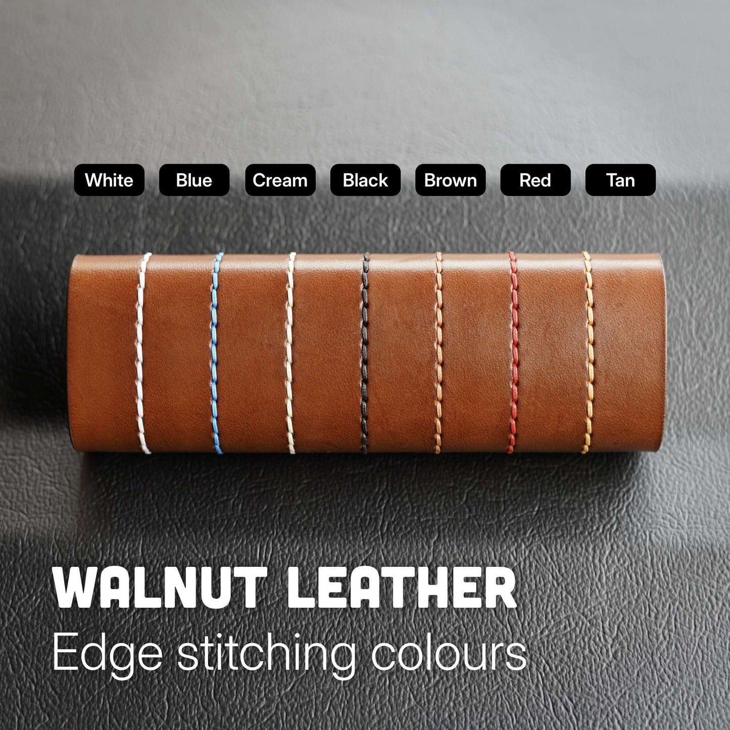 Walnut Leather Stitch Optiond