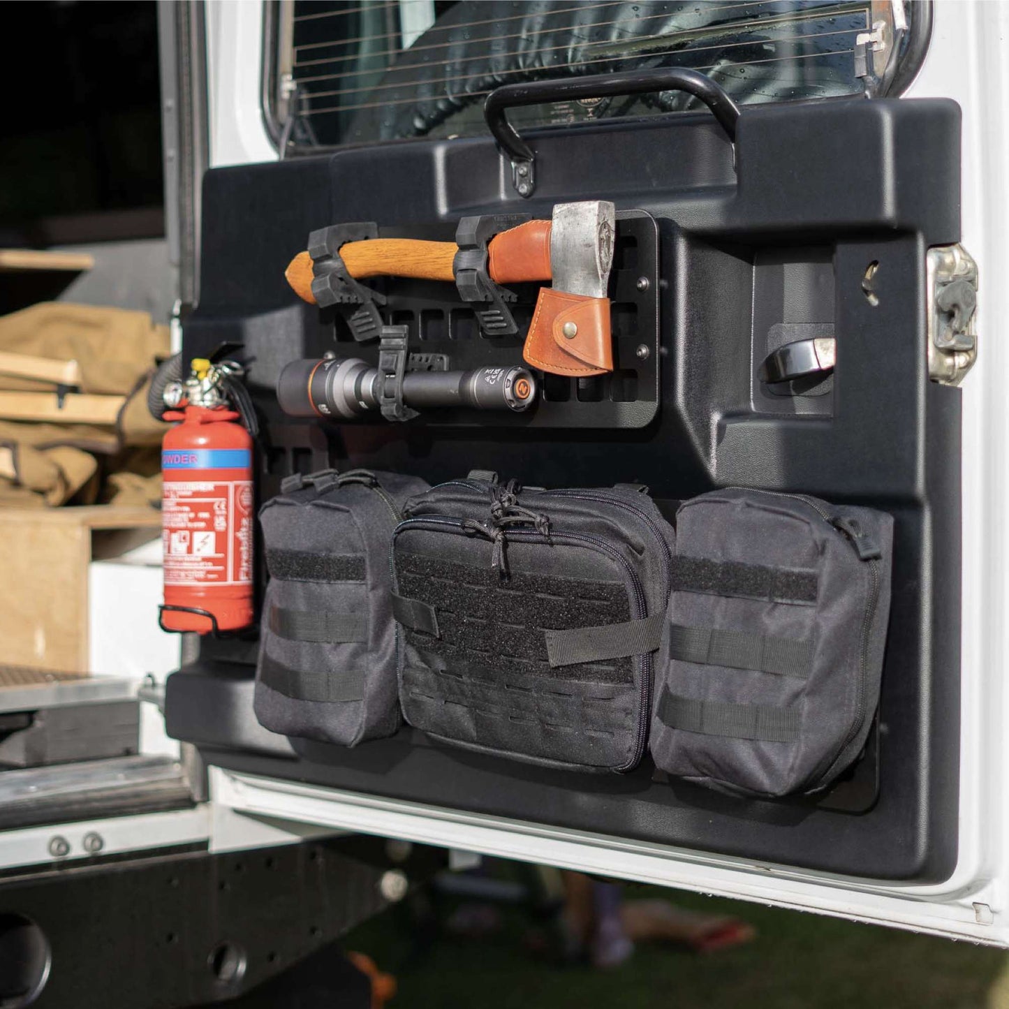 Tailgate Molle Storage Panels for Land Rover Defender (2002+) Pre-order