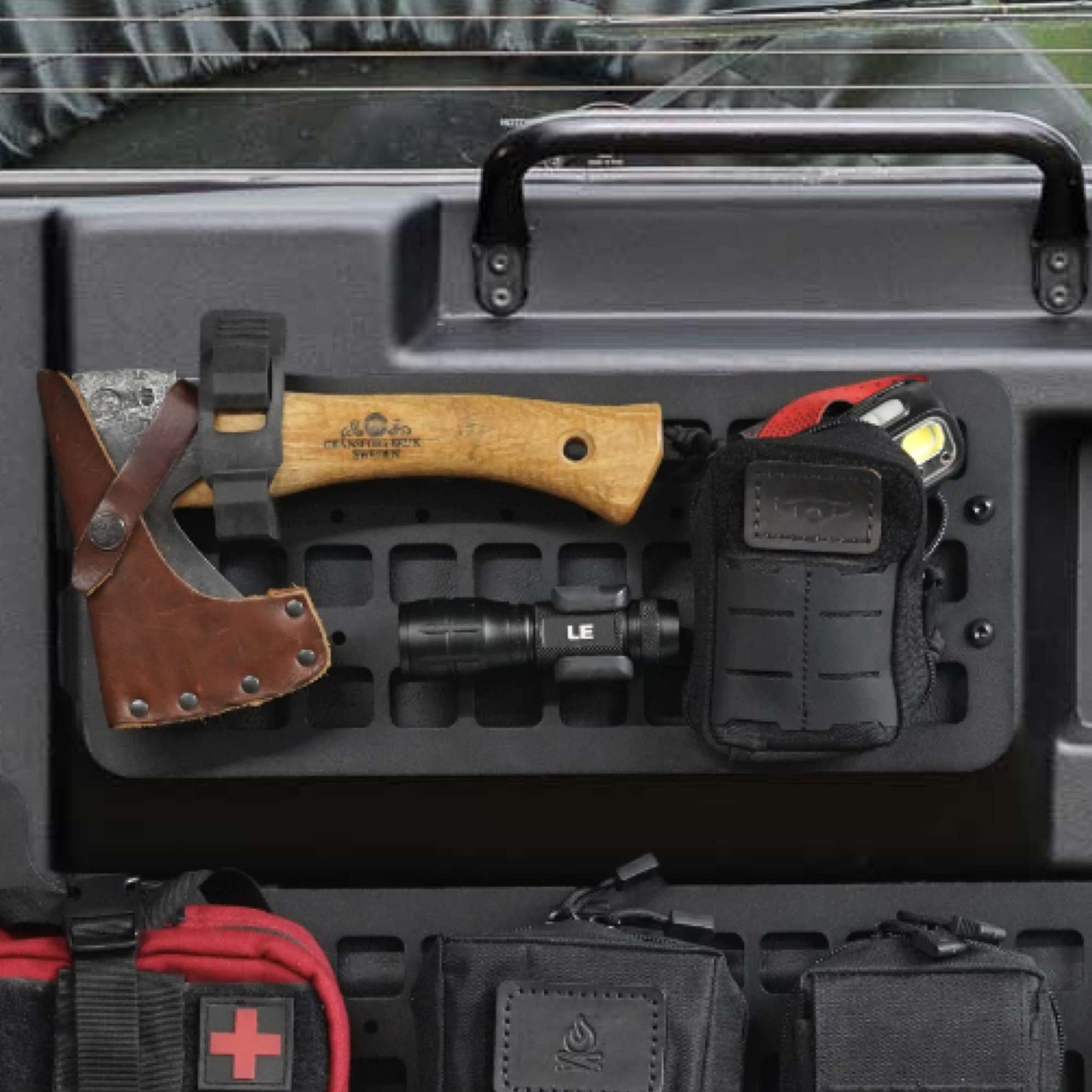 Classic Defender Tailgate Organiser - Dual Panel