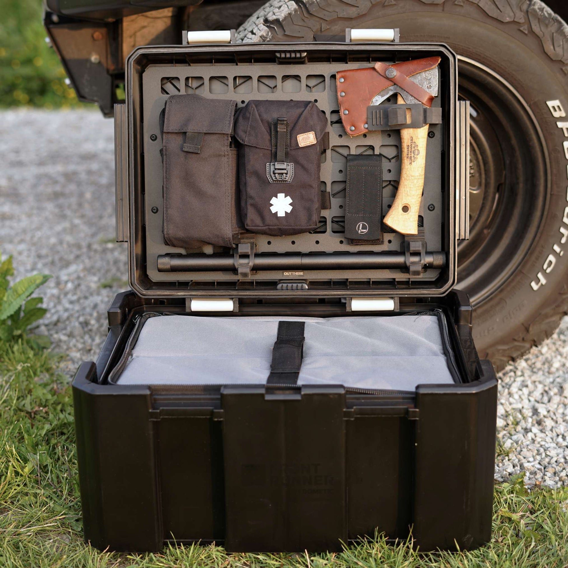 Molle Storage Panel for Front Runner Wolf Pack Pro - Pack Rack Pro by Out There Equipped