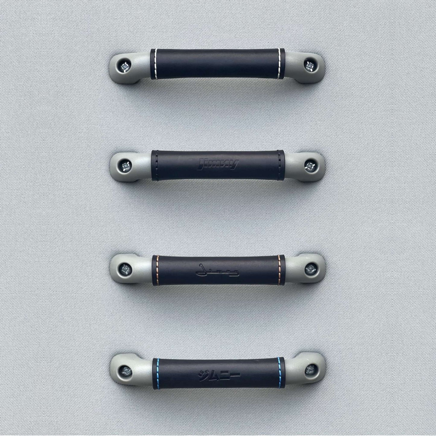 Suzuki Roof Grab Handle Leather Covers - Black