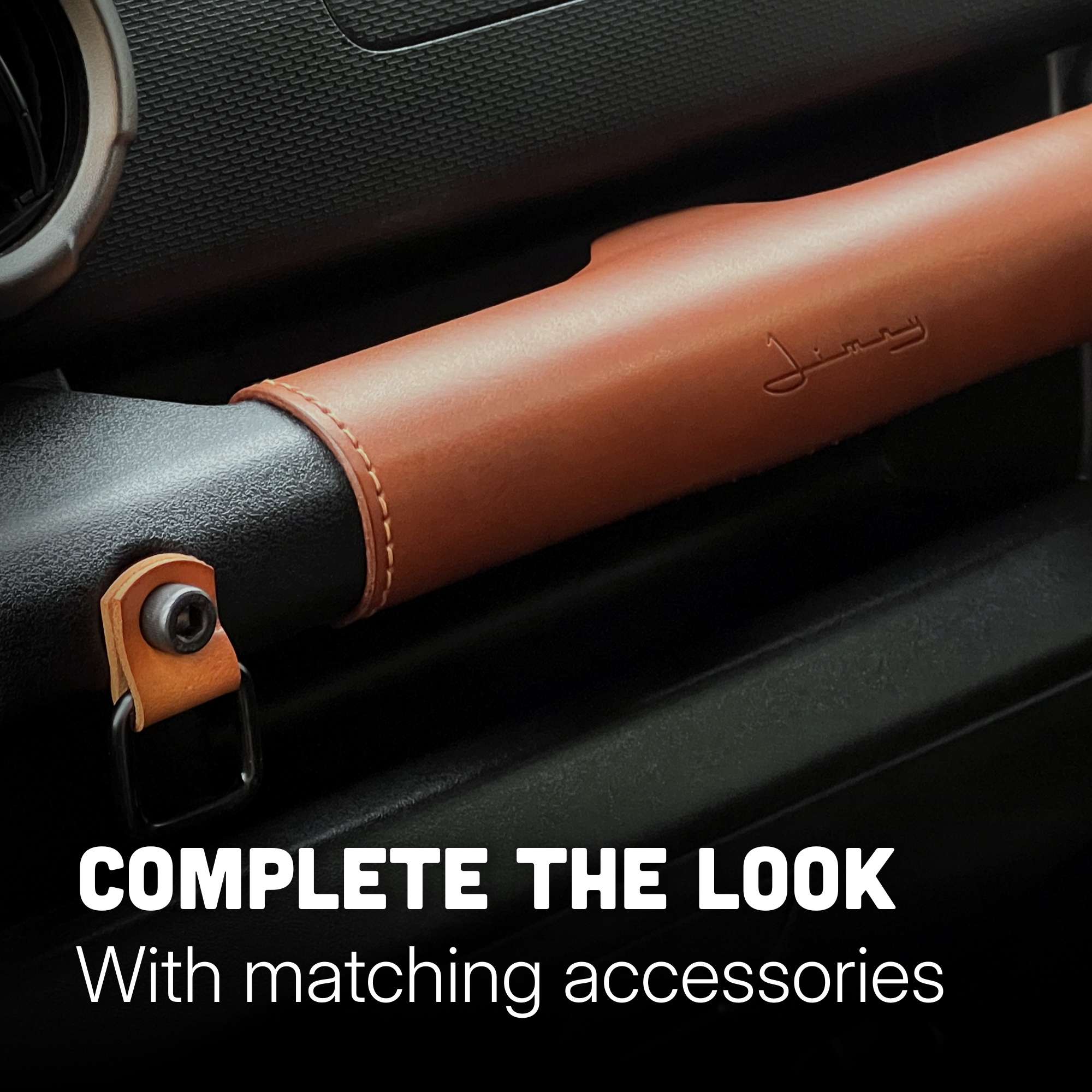 Suzuki Jimny Leather Handle Set - Interior Upgrade – Out There