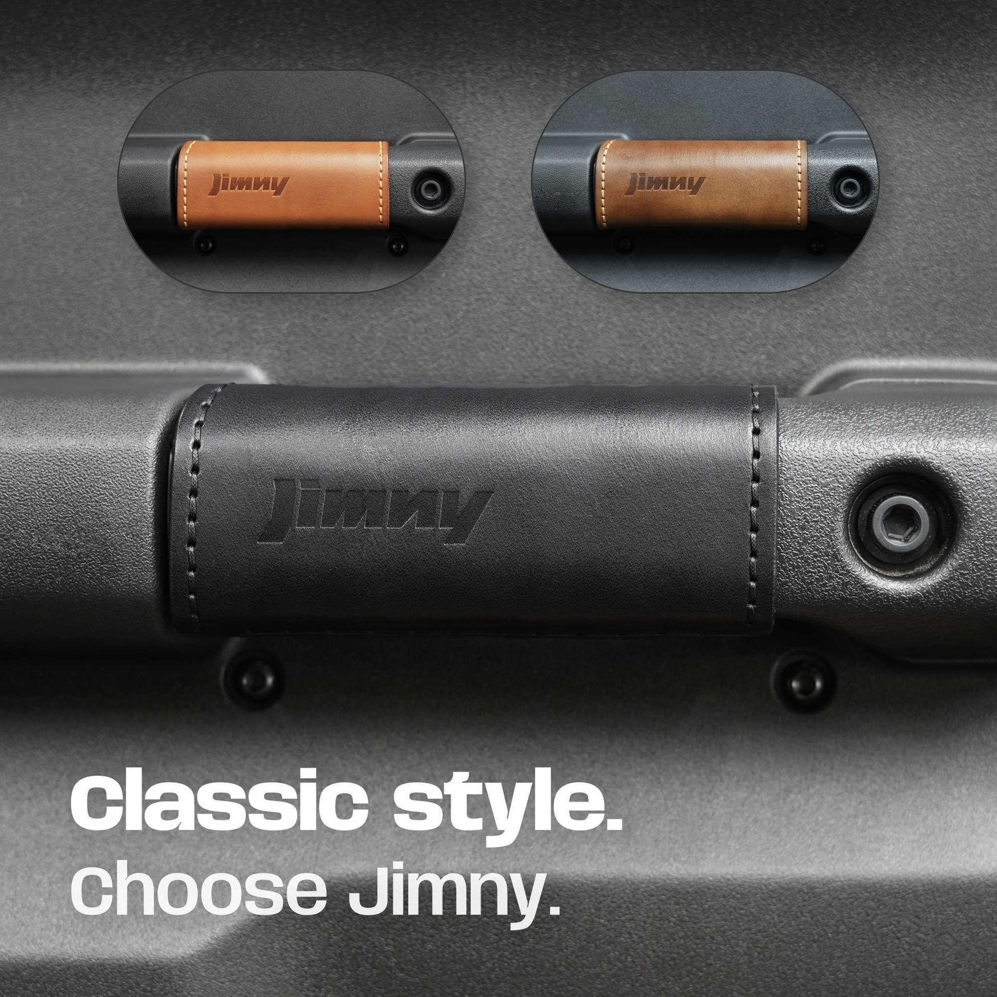 Suzuki Jimny Classic Style Embossed Interior Leather Handles