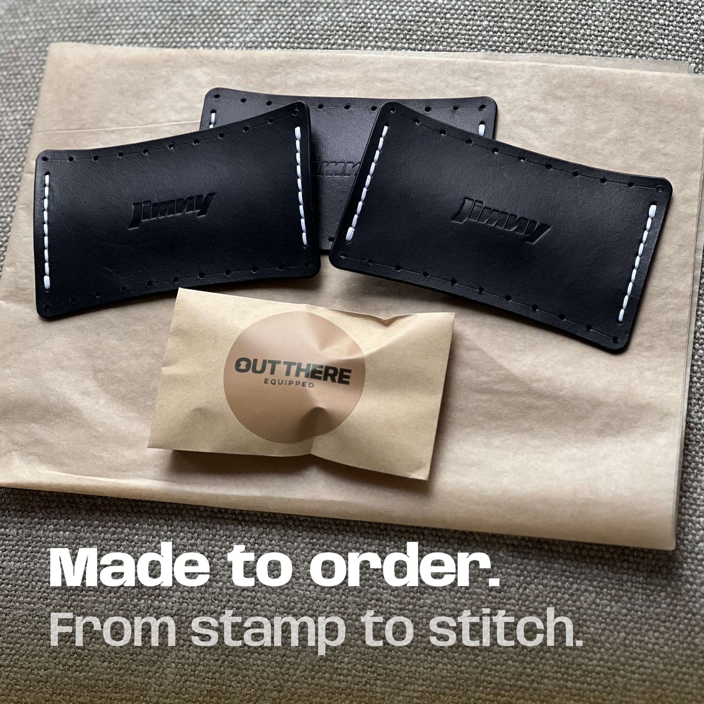 Suzuki Roof Grab Handle Leather Covers (Set of 3)