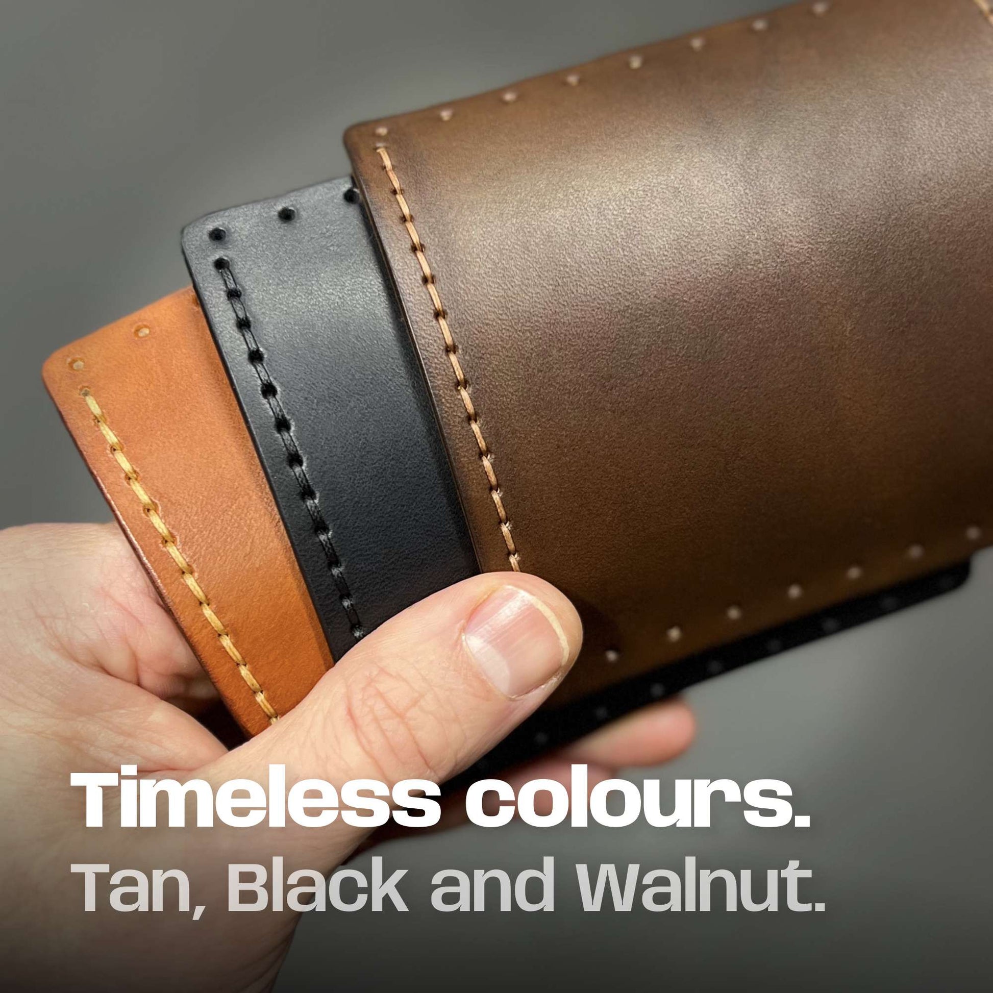 Timeless Leather Colours - Tan, Black & Walnut