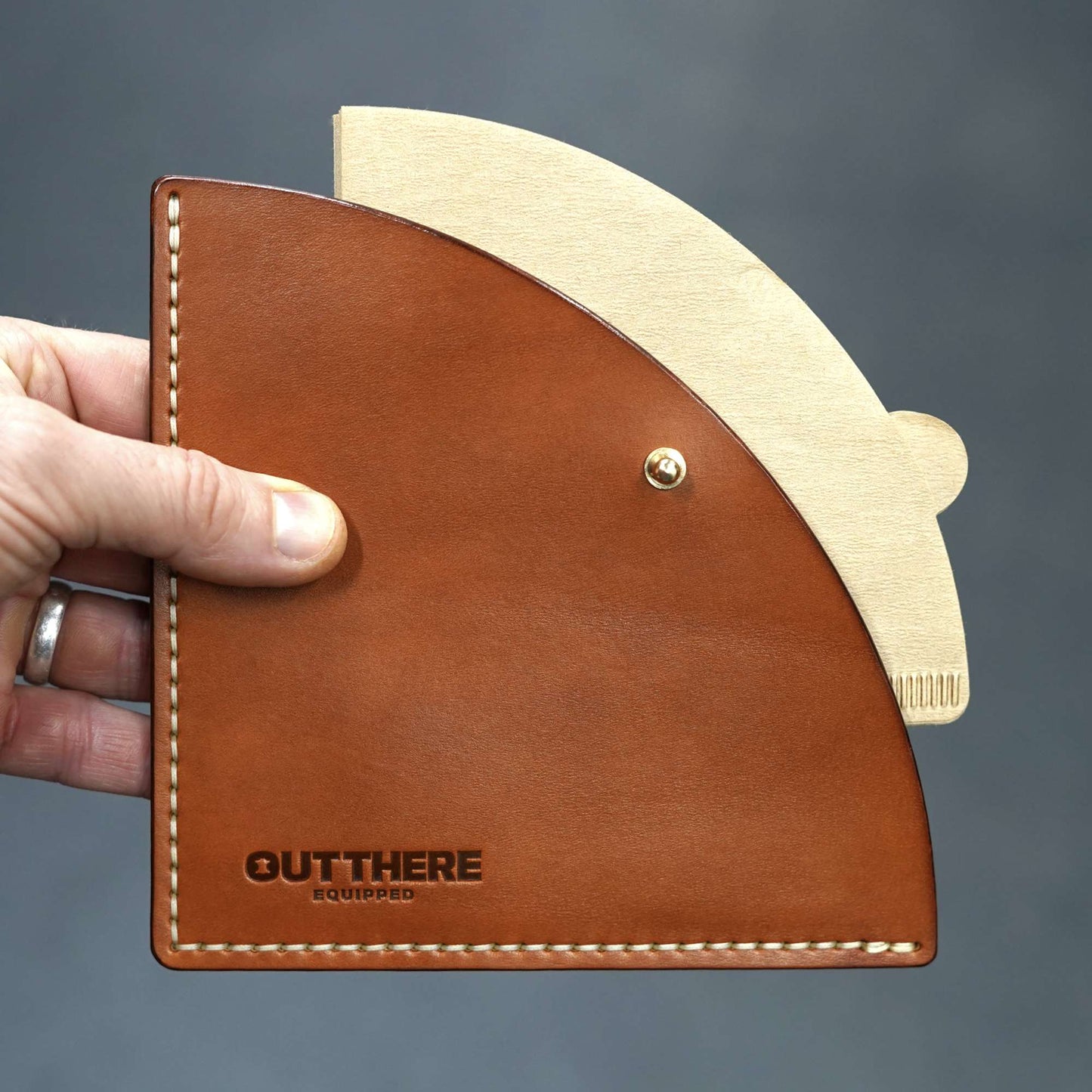 Premium Leather Coffee Filter Paper Pouch