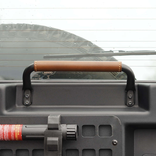 Defender Safari Door Handle Leather Cover - Heritage Style
