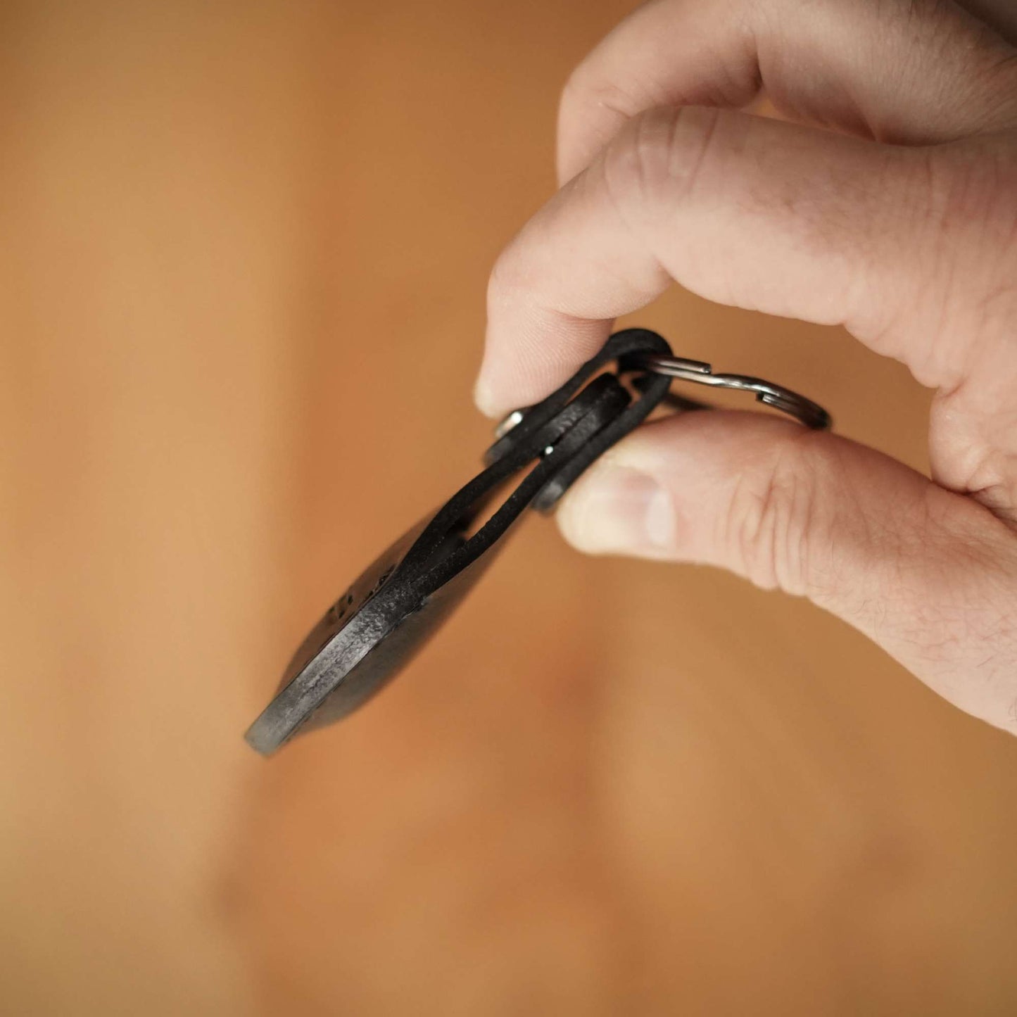 Deluxe Leather Key Ring - AirTag Compatible