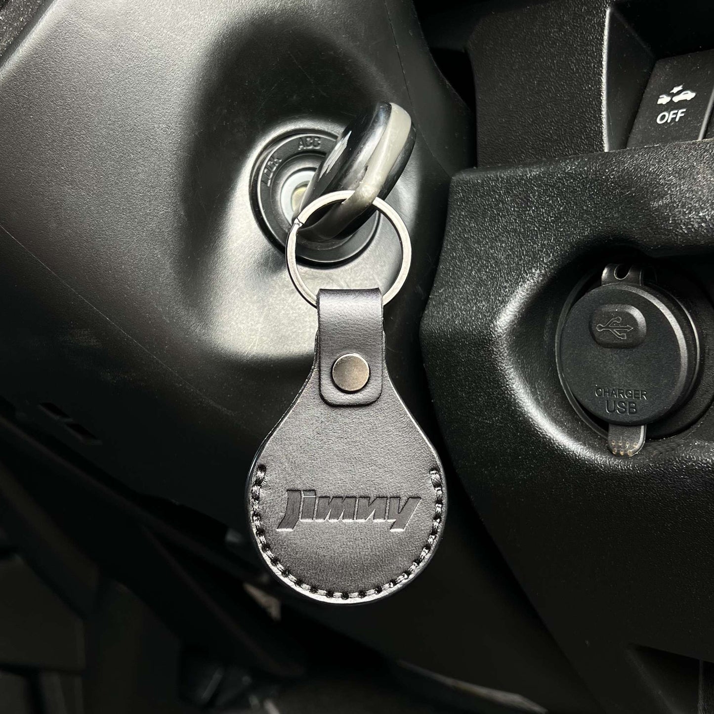 Deluxe Leather Jimny Key Ring