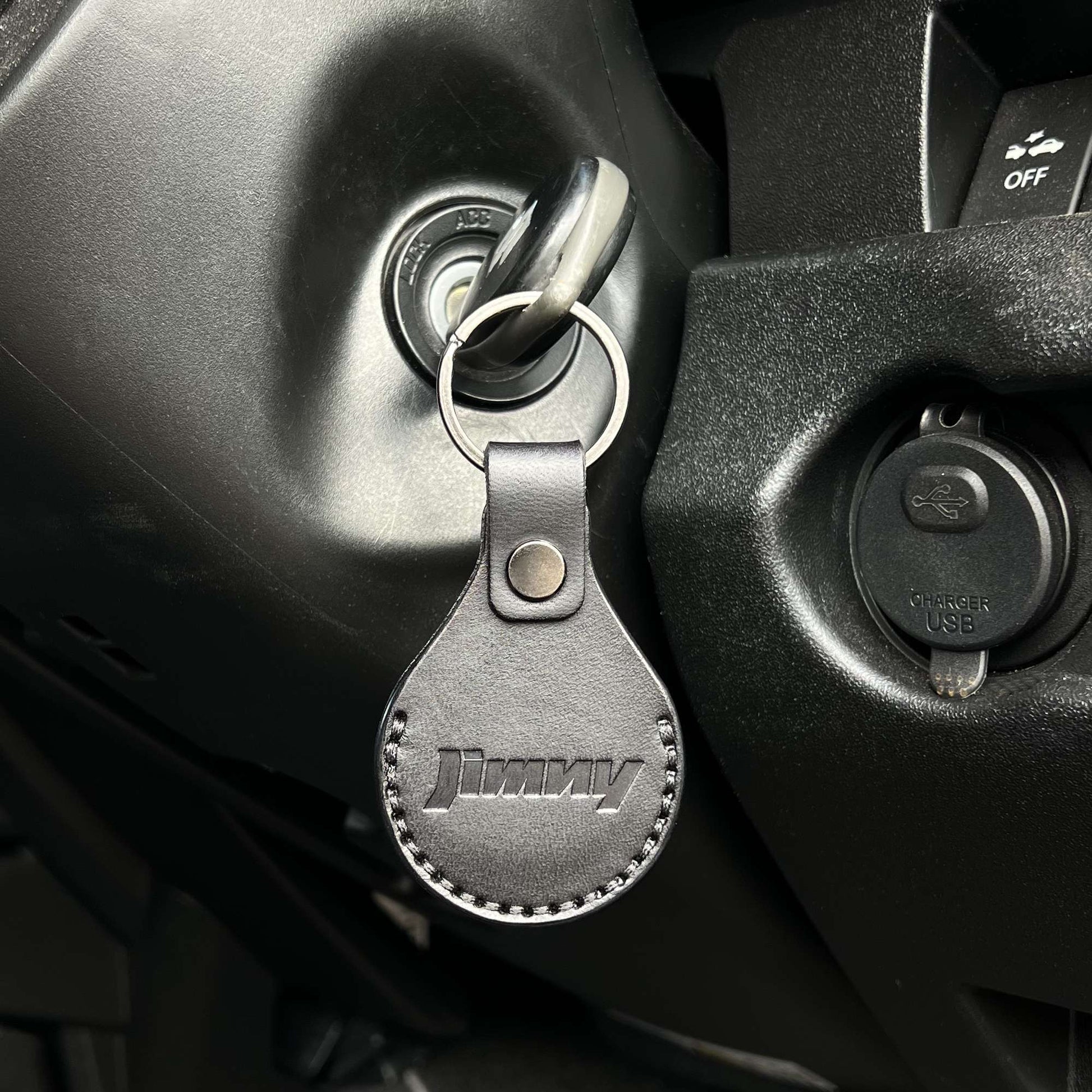 Deluxe Leather Jimny Key Ring