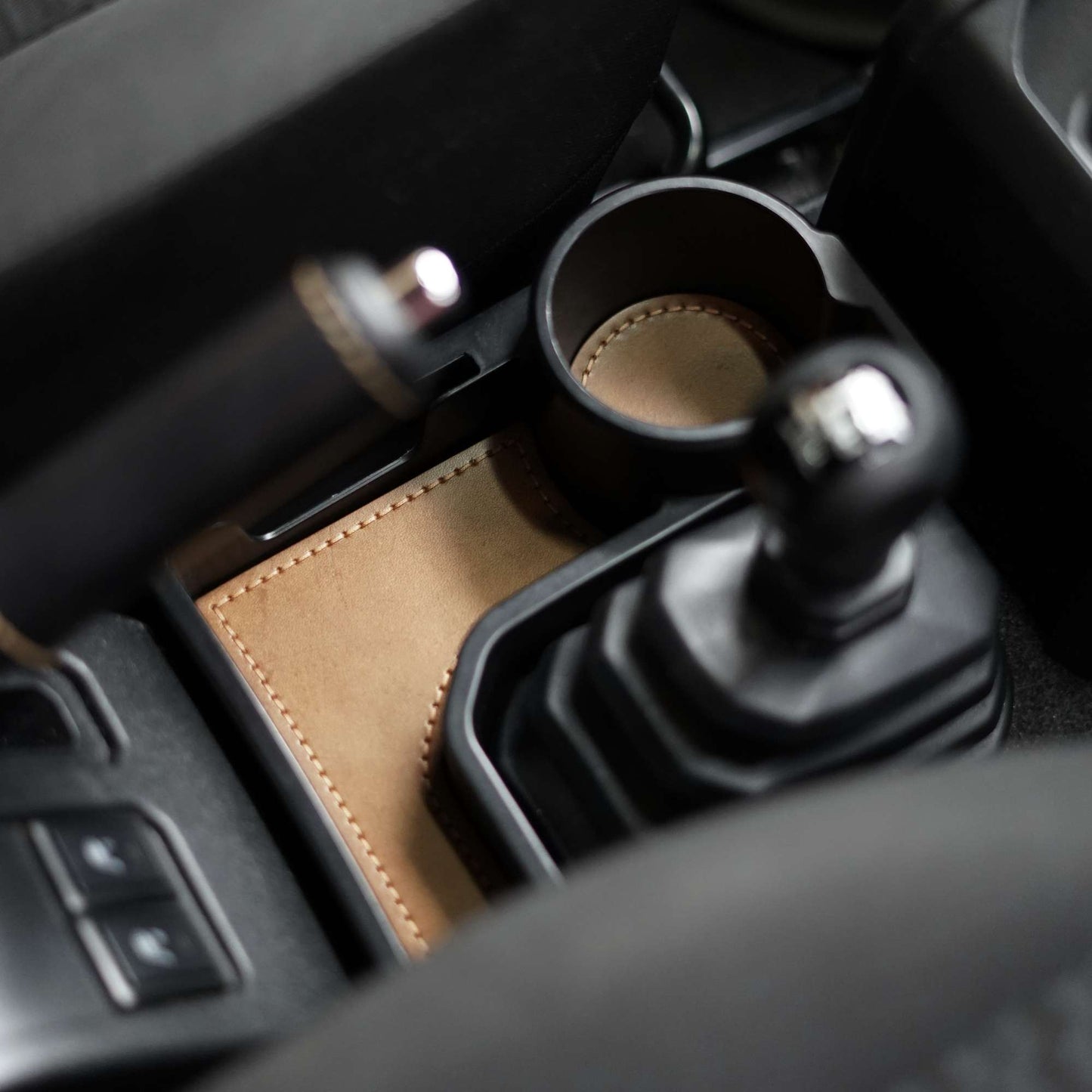 Leather Jimny Centre Console Storage Trays