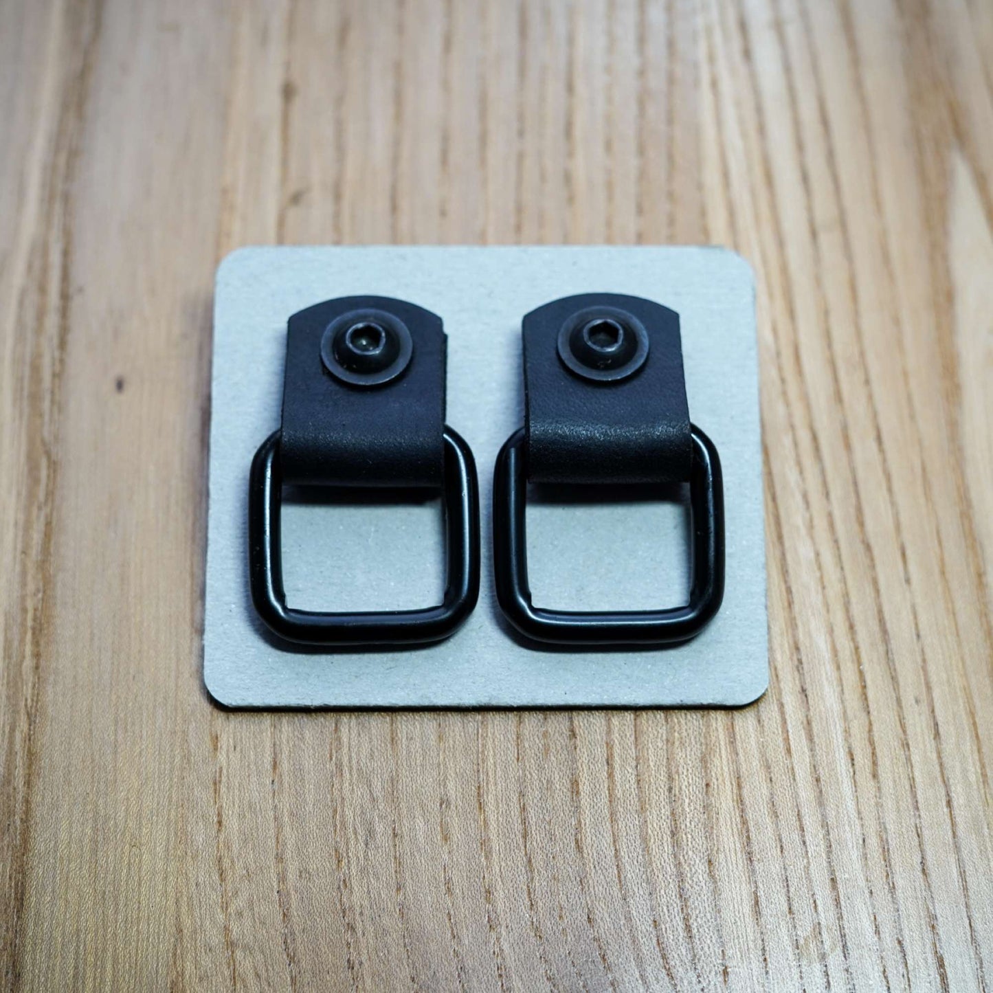 Leather Tie Downs with Metal D-Rings