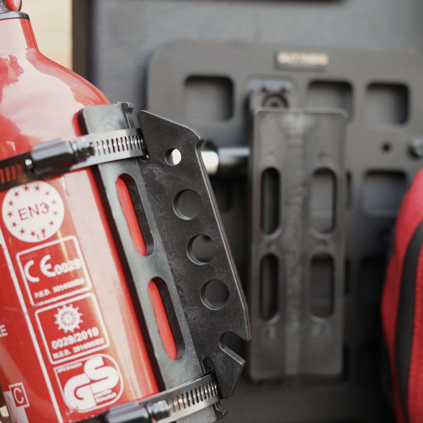 Quick Release Fire Extinguisher Bracket