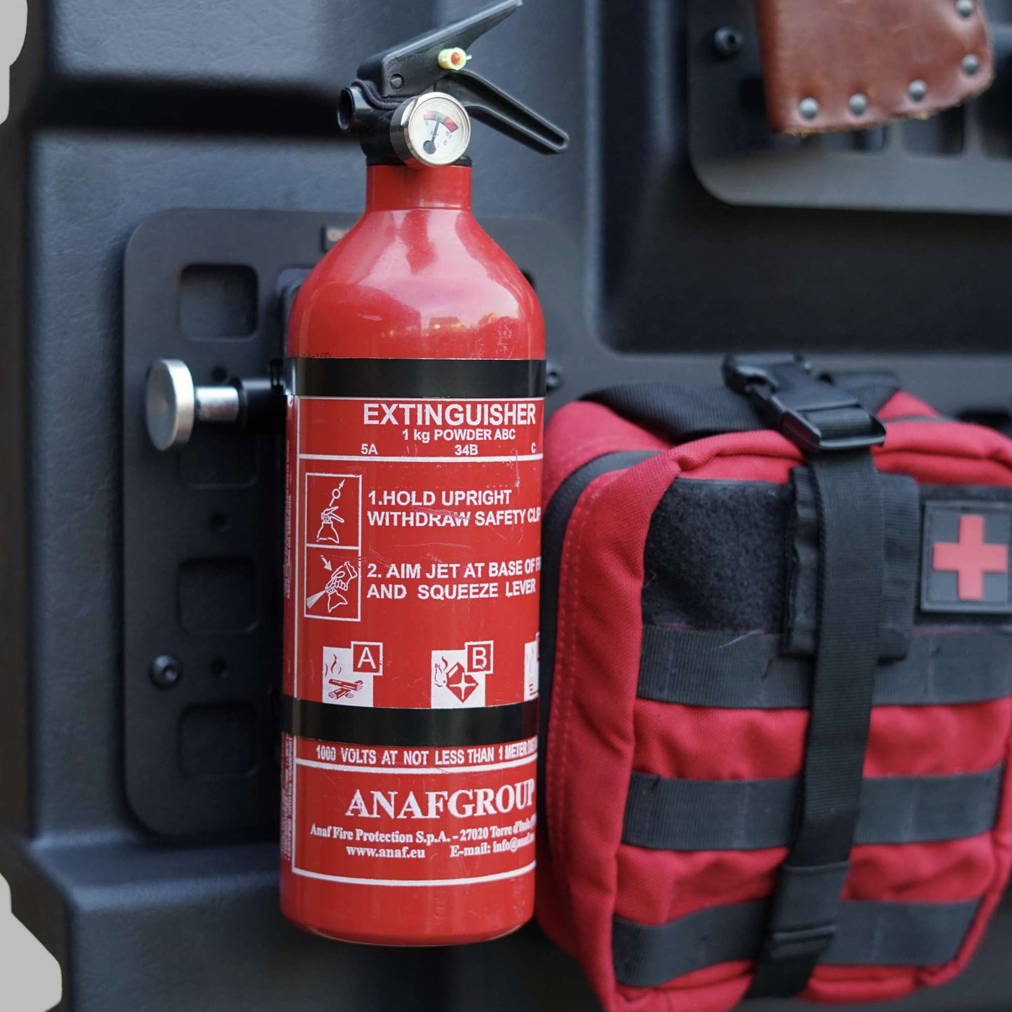 Quick Release Fire Extinguisher Bracket