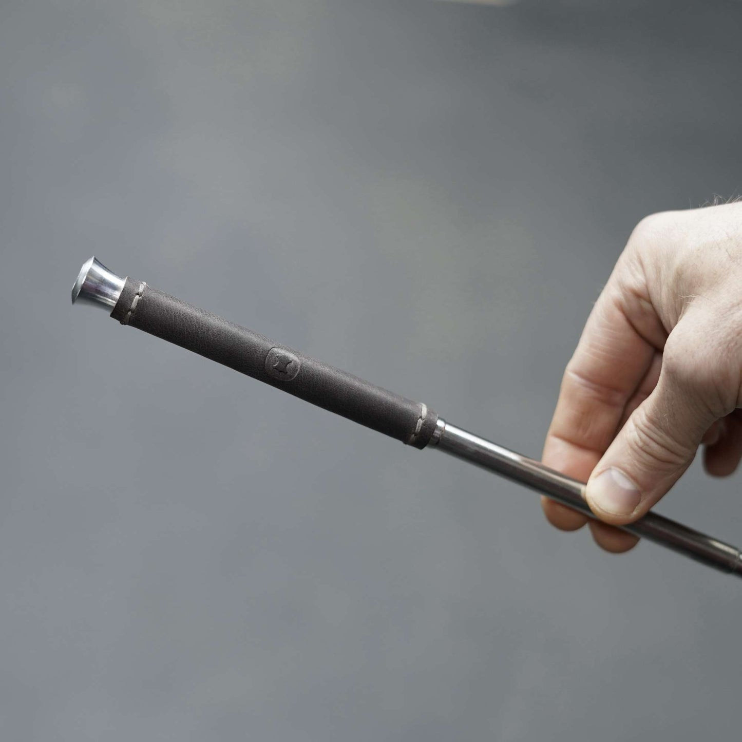 Stainless Steel Fire Bellows with Leather Grip