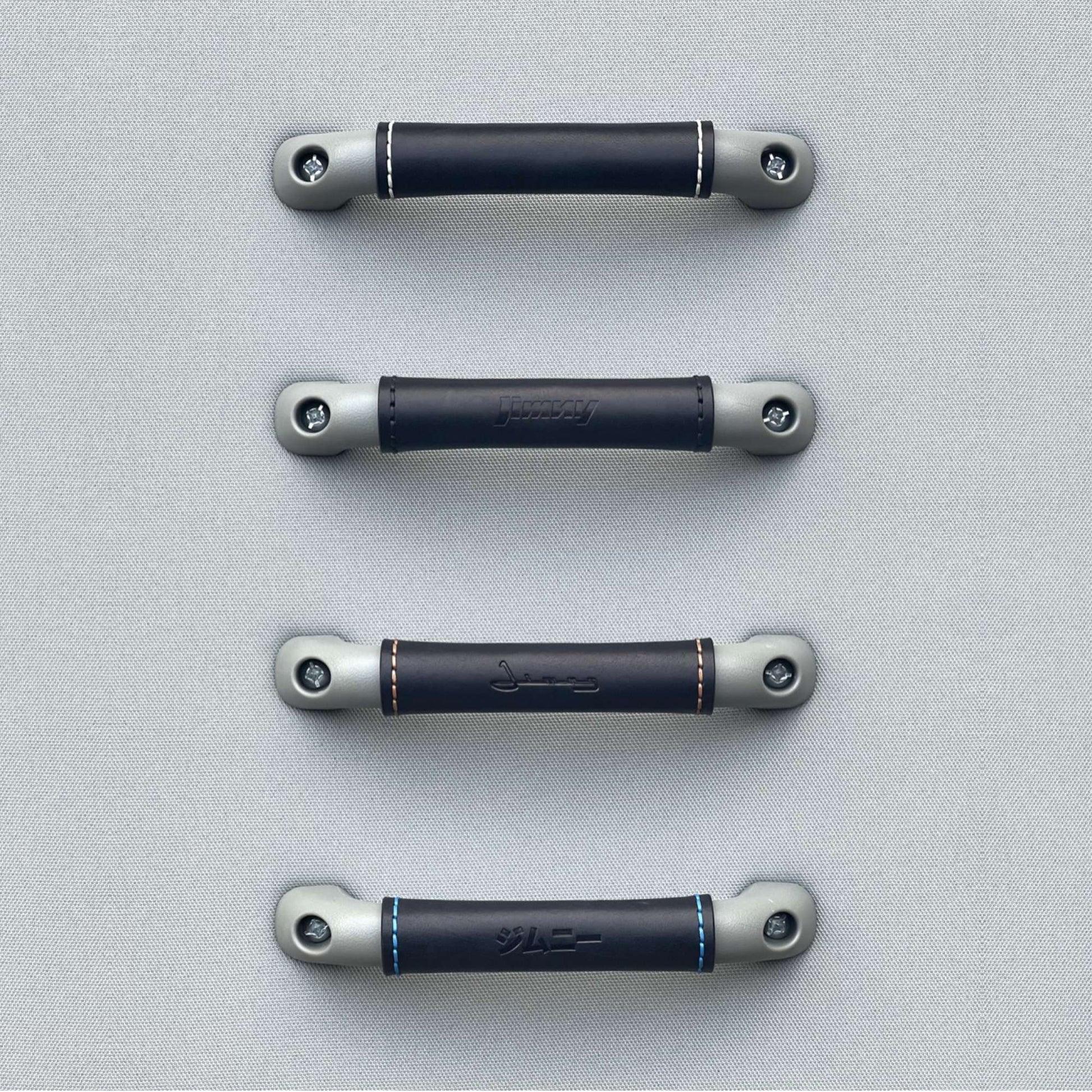 Suzuki Roof Grab Handle Leather Covers - Black