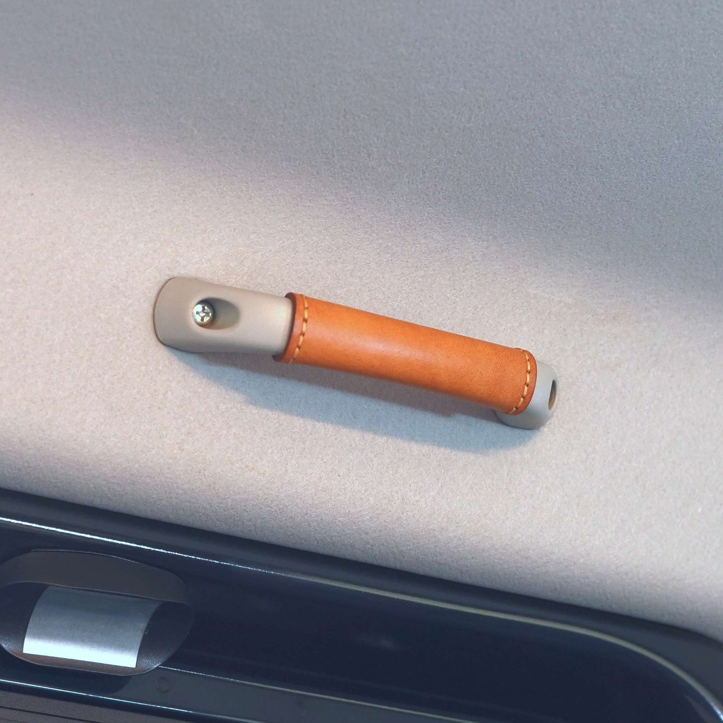 Suzuki Roof Grab Handle Leather Covers - Tan