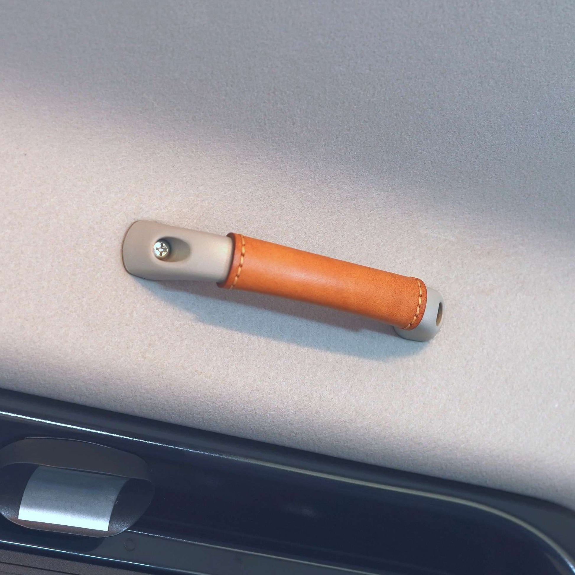 Suzuki Roof Grab Handle Leather Covers - Tan