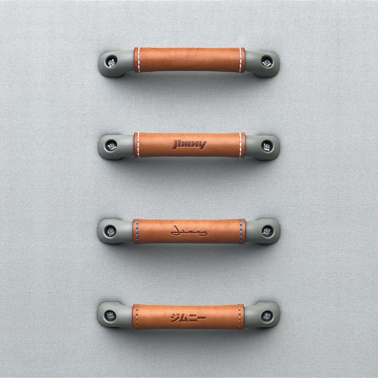 Suzuki Roof Grab Handle Leather Covers - Tan