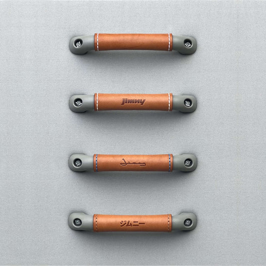 Suzuki Roof Grab Handle Leather Covers - Tan