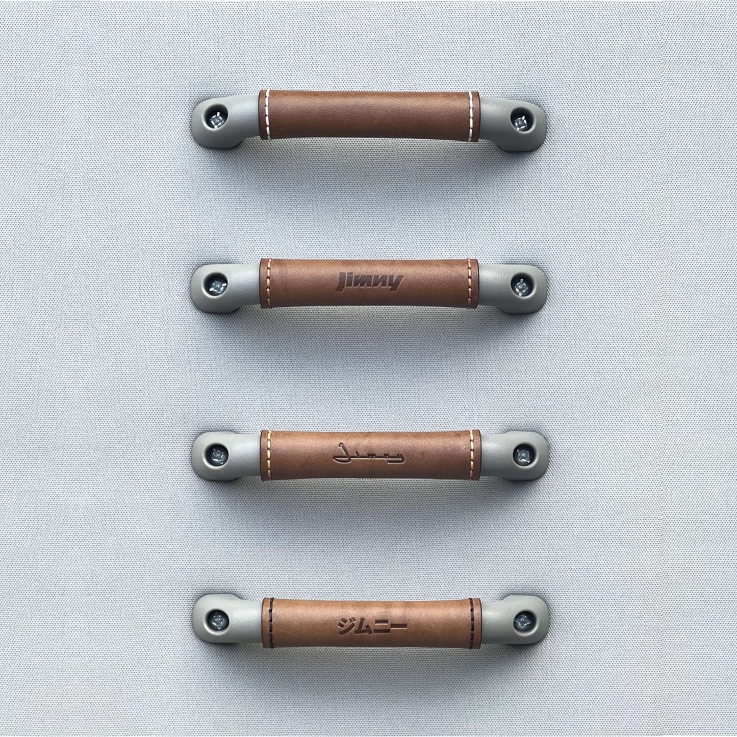 Suzuki Roof Grab Handle Leather Covers - Walnut